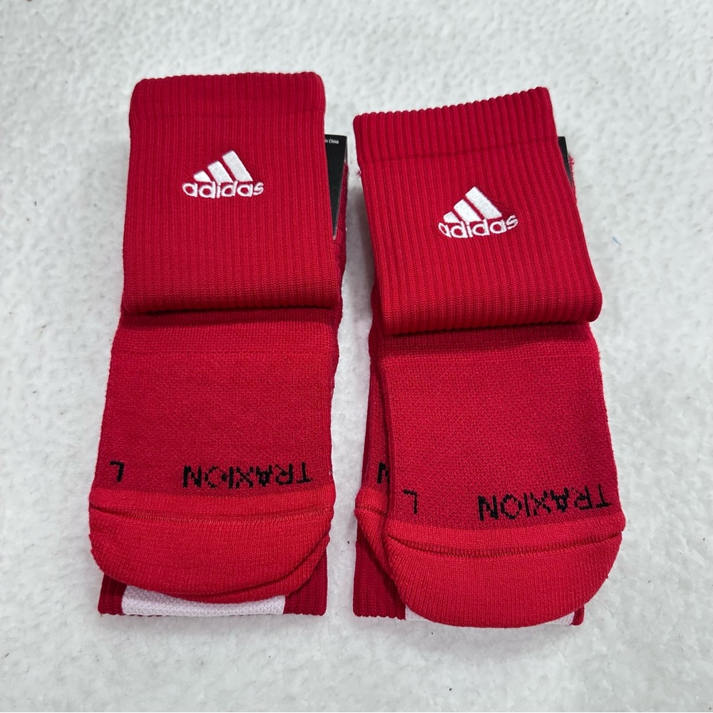 Red Adidas Socks - Picture 3 of 7